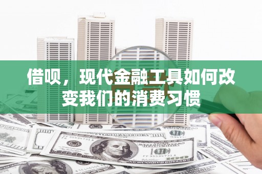 英吉沙借呗，现代金融工具如何改变我们的消费习惯