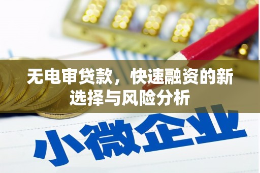 英吉沙无电审贷款，快速融资的新选择与风险分析